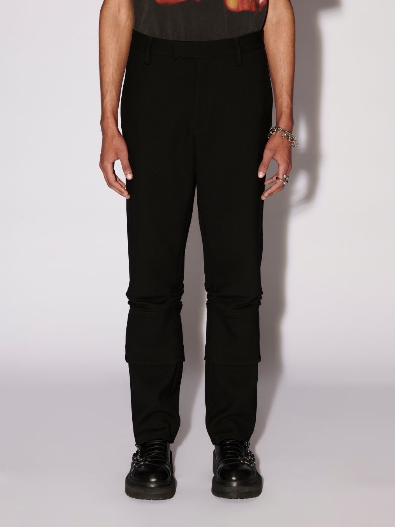KNEE DETAIL PANTS - 5