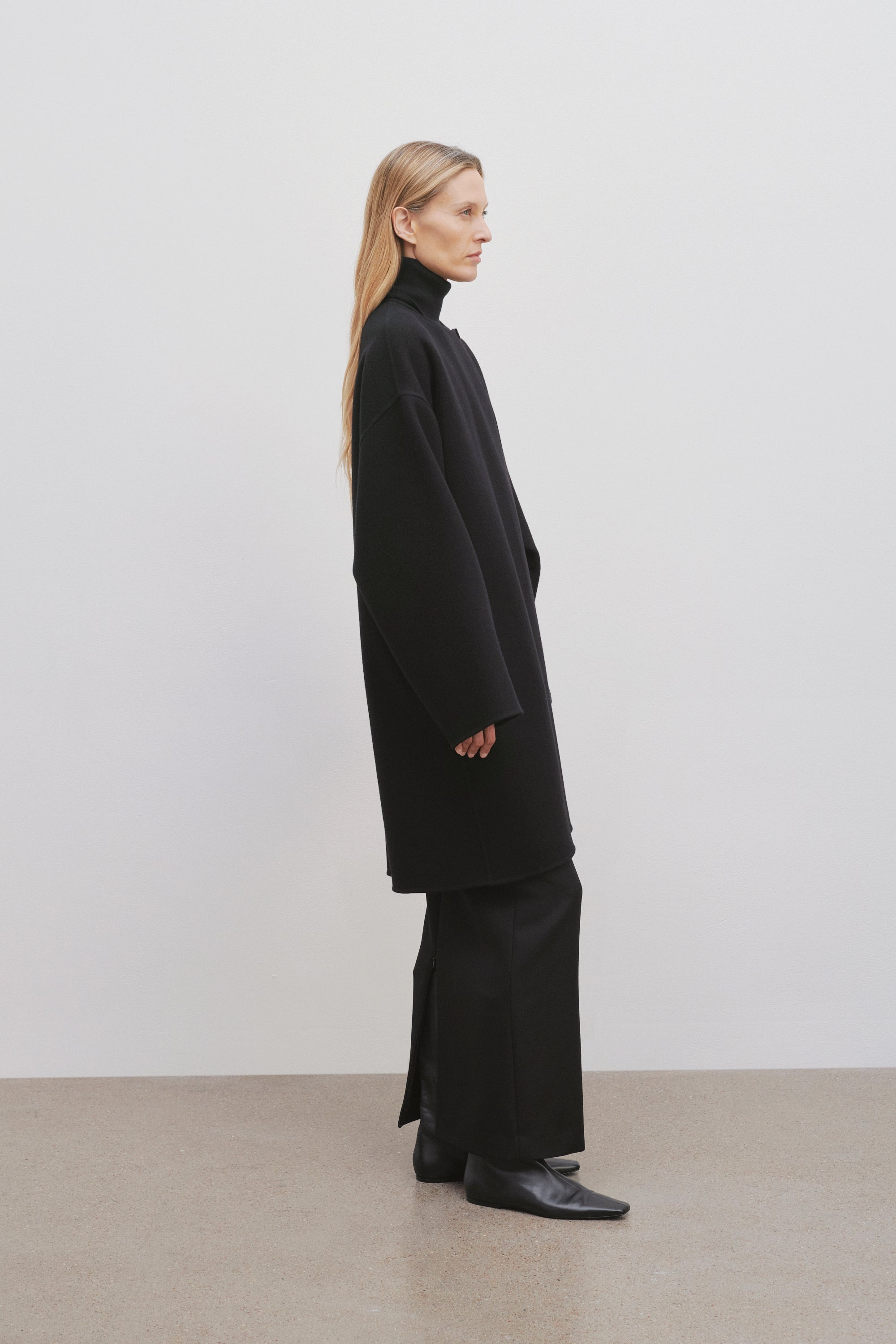 Metina Coat in Virgin Wool and Nylon - 4