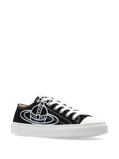 Vivienne Westwood Plimsoll logo low-top trainers outlook