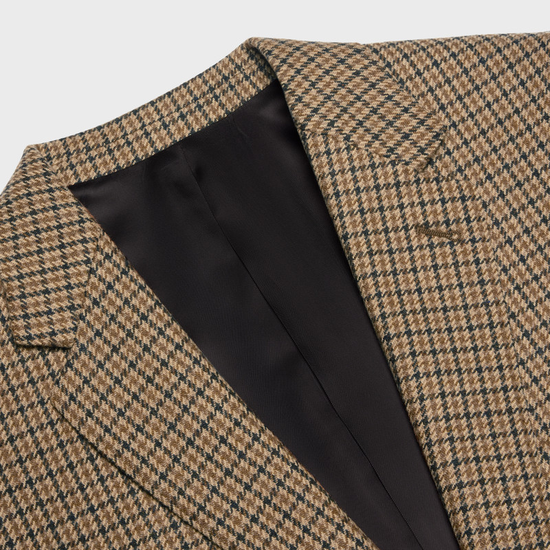 CELINE CLASSIC JACKET IN CHECKED WOOL outlook