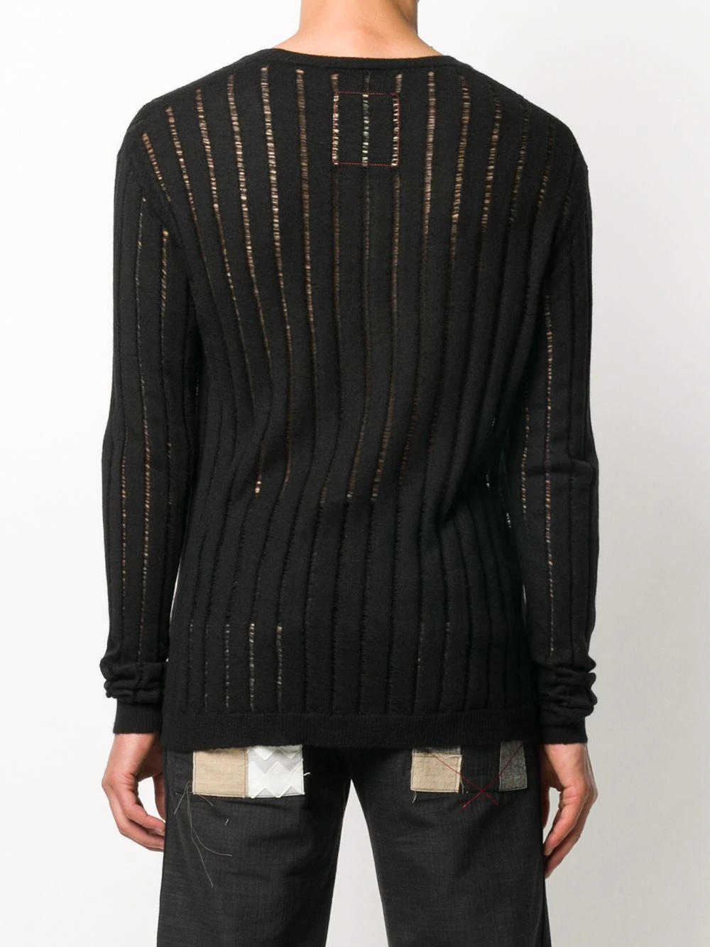 sheer-knit jumper - 4