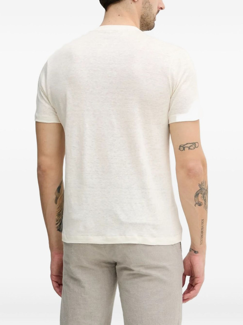 Paul & Shark linen crew-neck T-shirt outlook