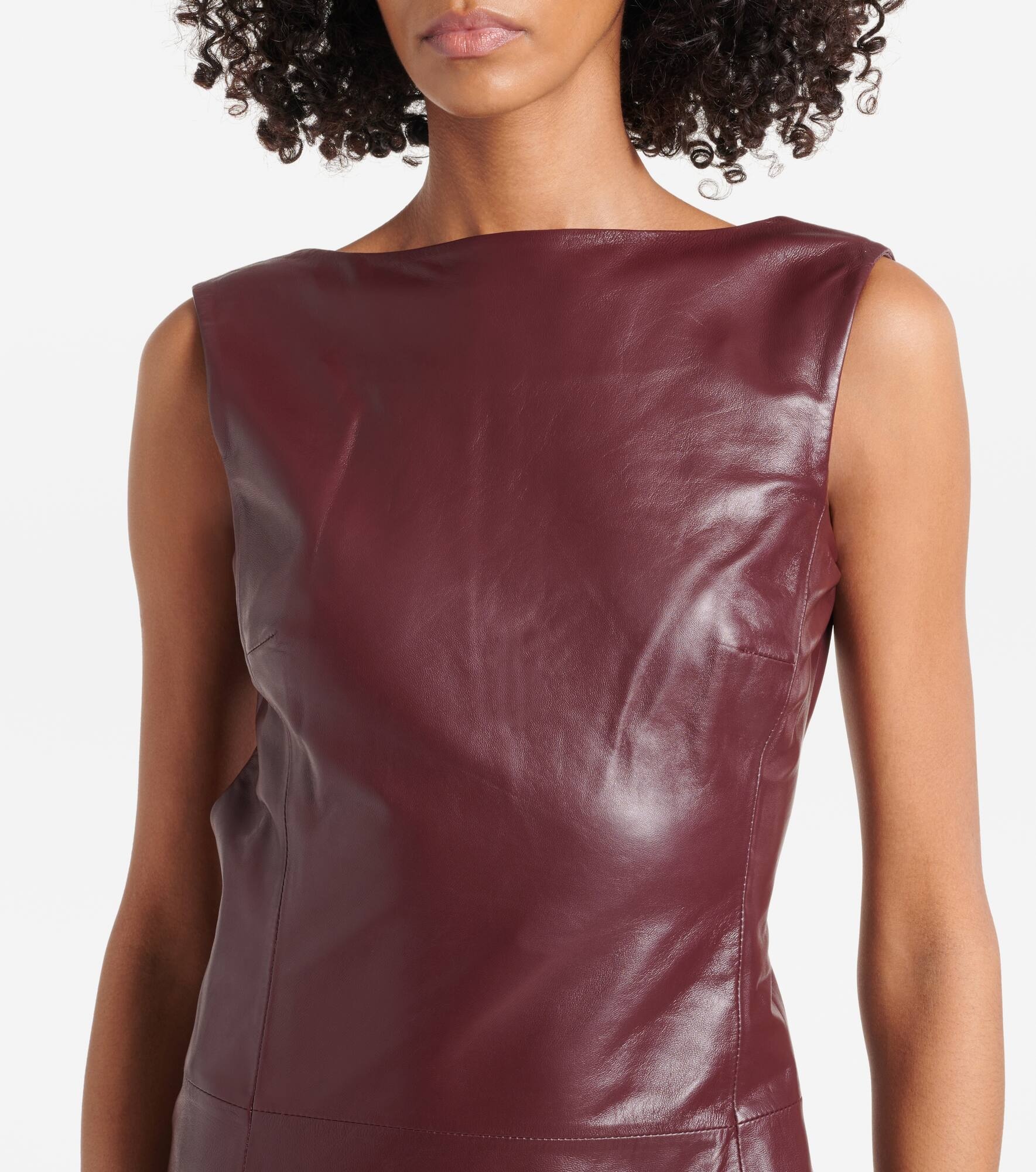 Ellery leather midi dress - 4