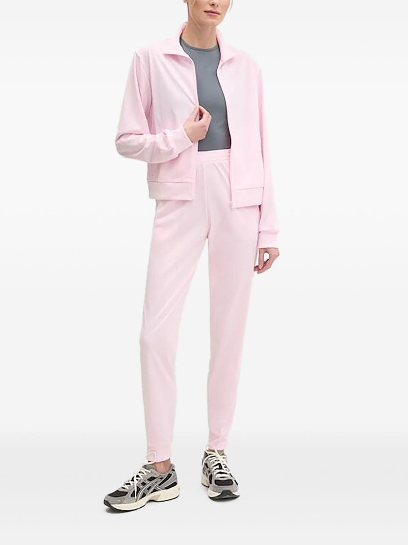 zip-fastening logo-embroidered tracksuit 1