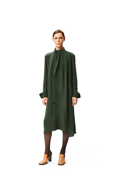 Loewe Lavalliere midi dress in silk outlook