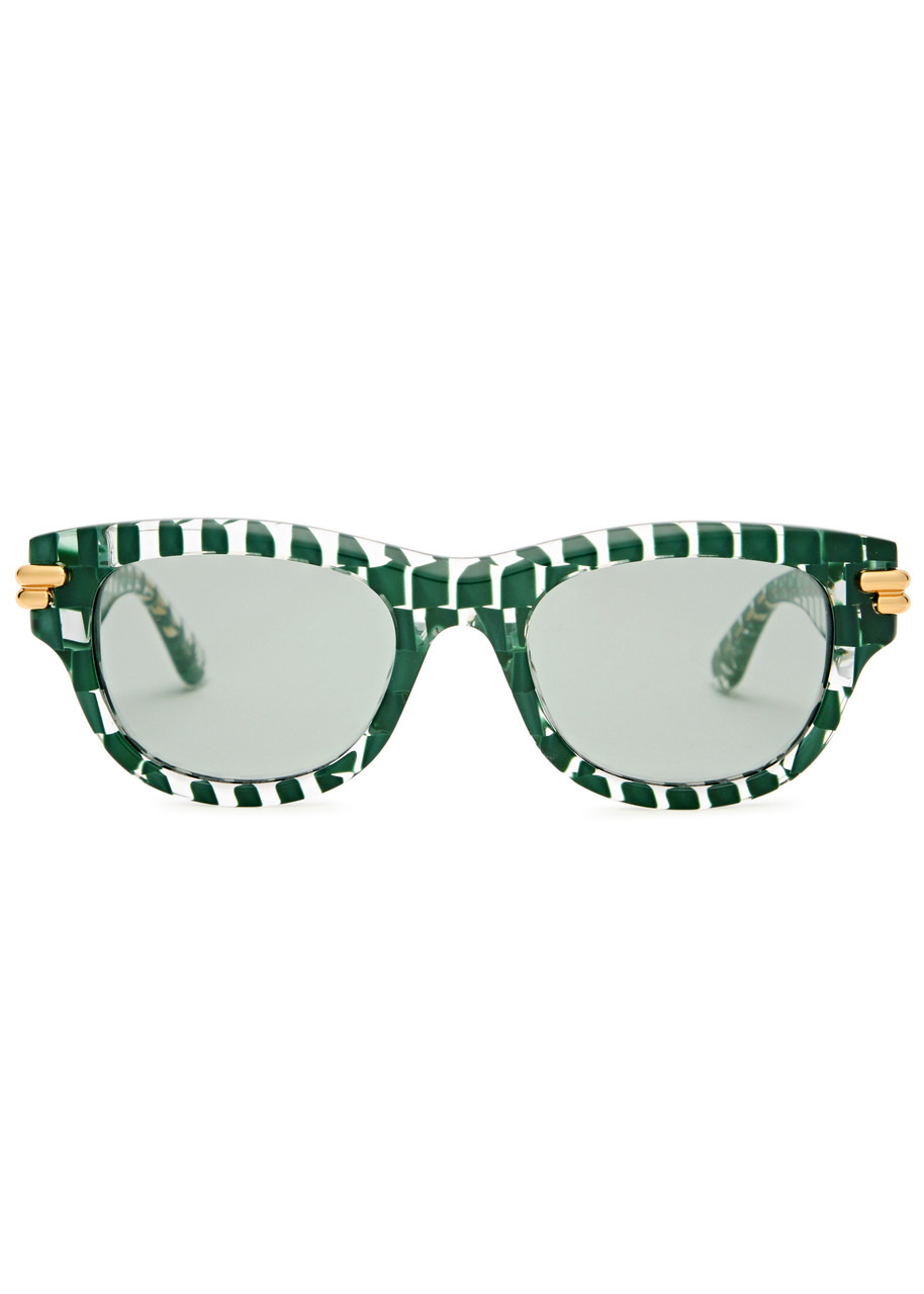 Bottega Veneta Rectangle-frame Sunglasses - 2
