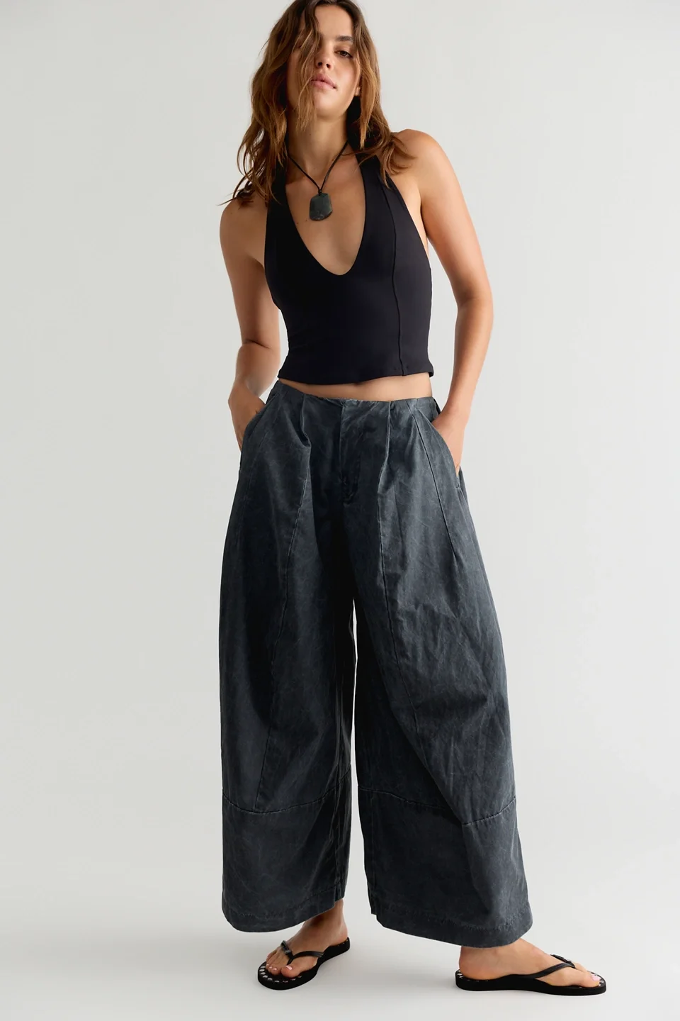 Concrete Solid Trousers - 1