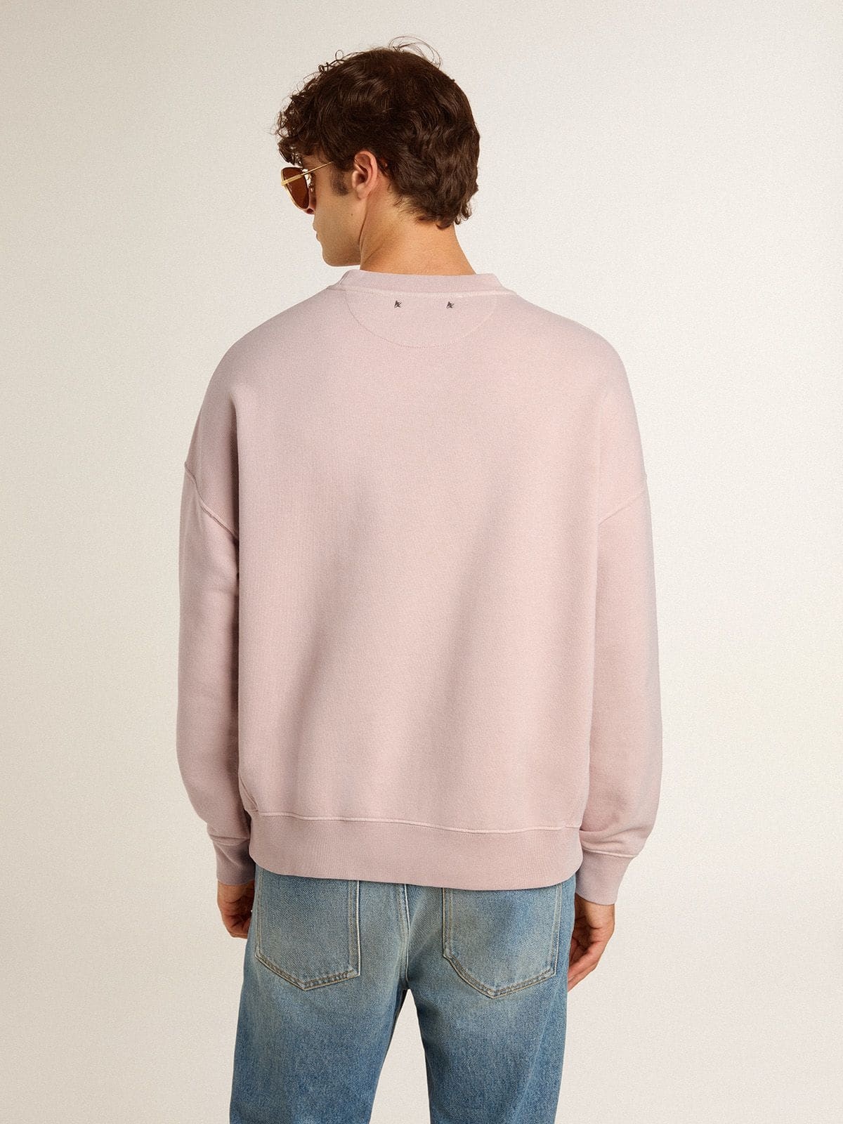 スウェット・トレーナー GOLDEN GOOSE 'Nelson' sweatshirt Pink Golden Goose Old rose unisex round neck sweatshirt with