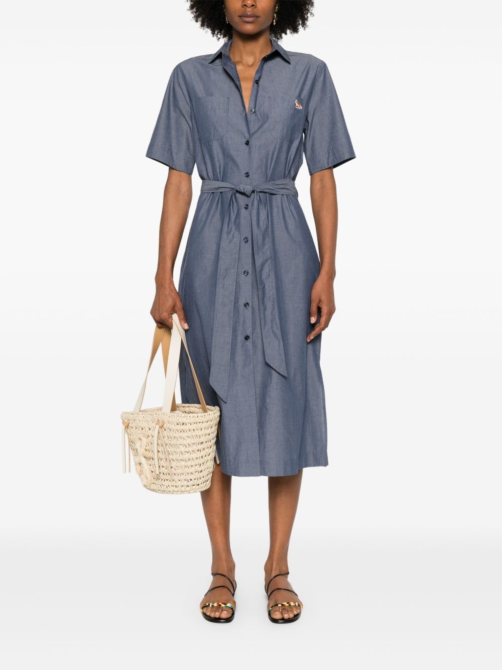 double-pocket midi dress - 2