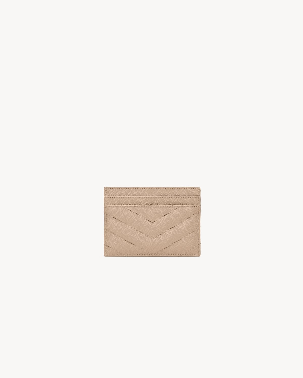 CASSANDRE MATELASSÉ CARD CASE IN GRAIN DE POUDRE LEATHER - 2