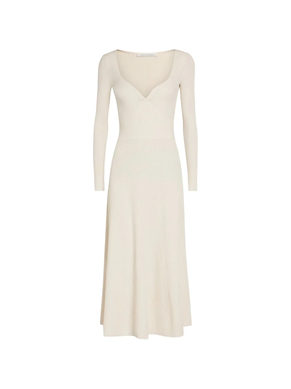 ribbed-knit midi dress - 1