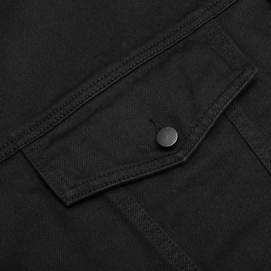 DENIM JACKET - JET BLACK - 4