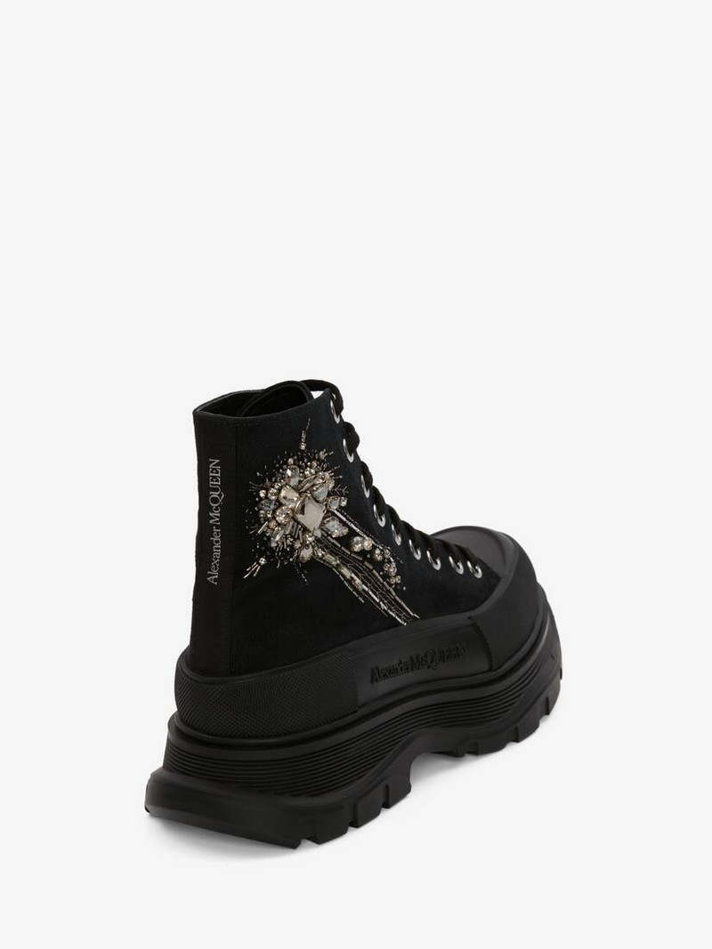 Alexander McQueen Men's Astral Jewel Tread Slick Boot in Black outlook
