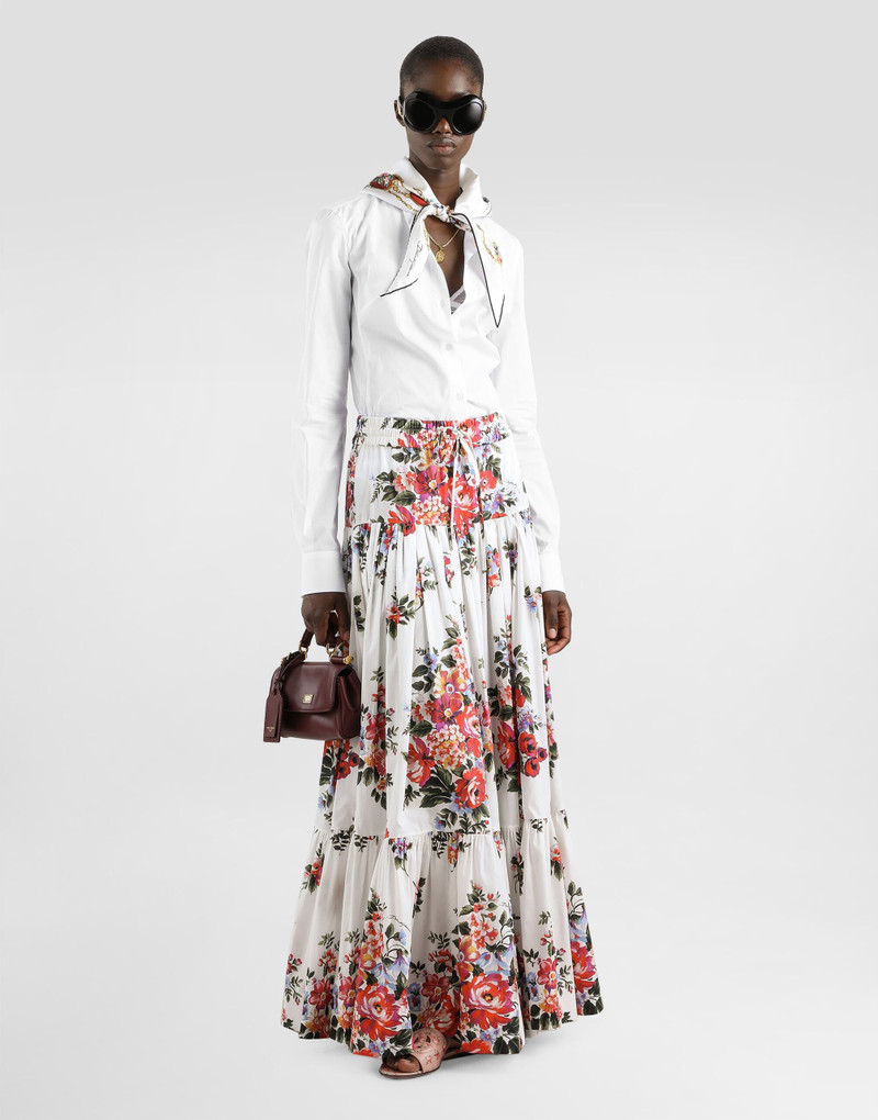 Dolce & Gabbana Poplin shirt with silk scarf outlook