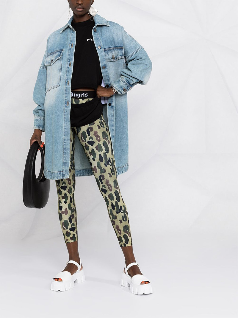 Palm Angels cut-out logo T-shirt outlook