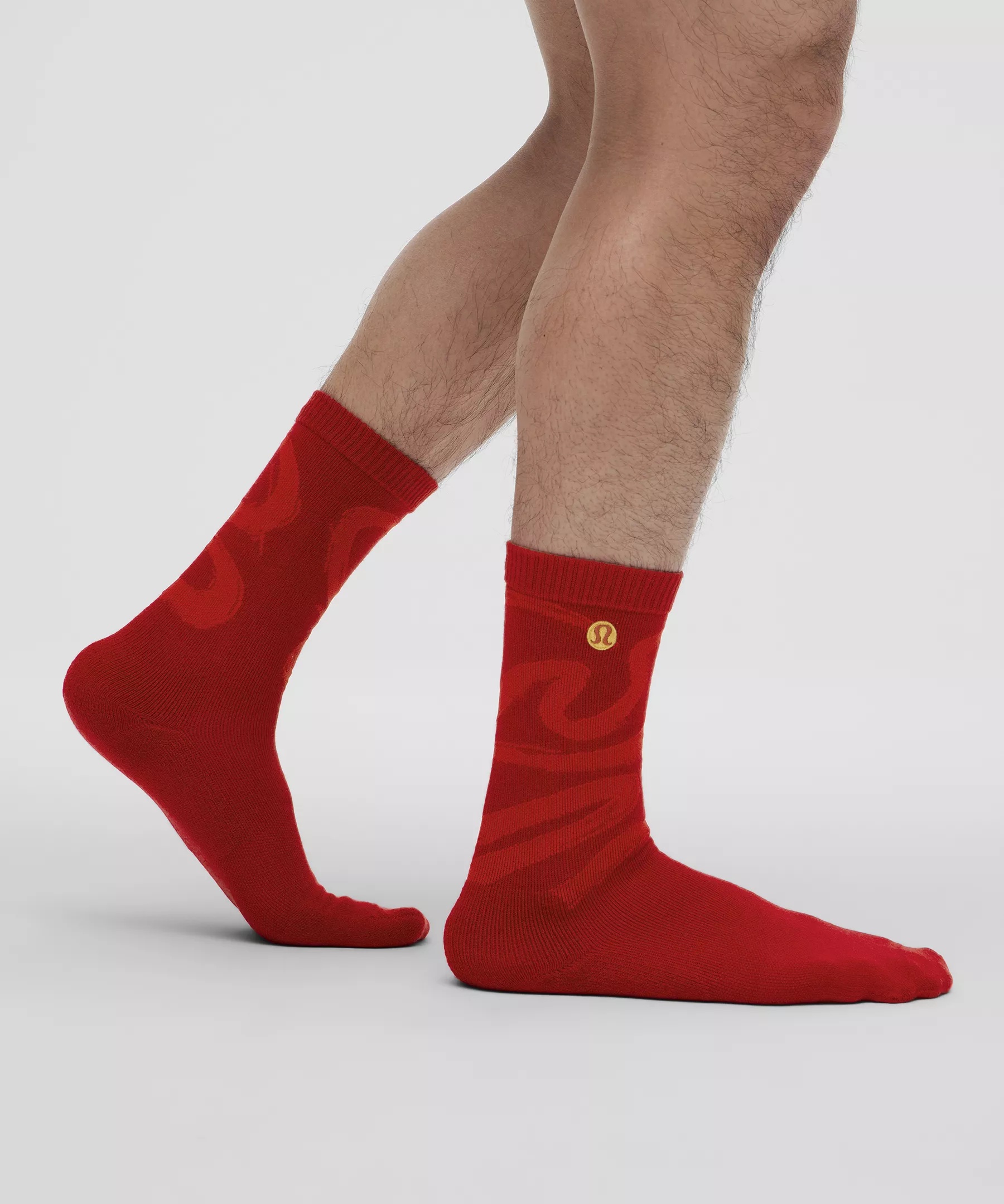 Lunar New Year Men's Daily Stride Comfort Crew Socks - 3