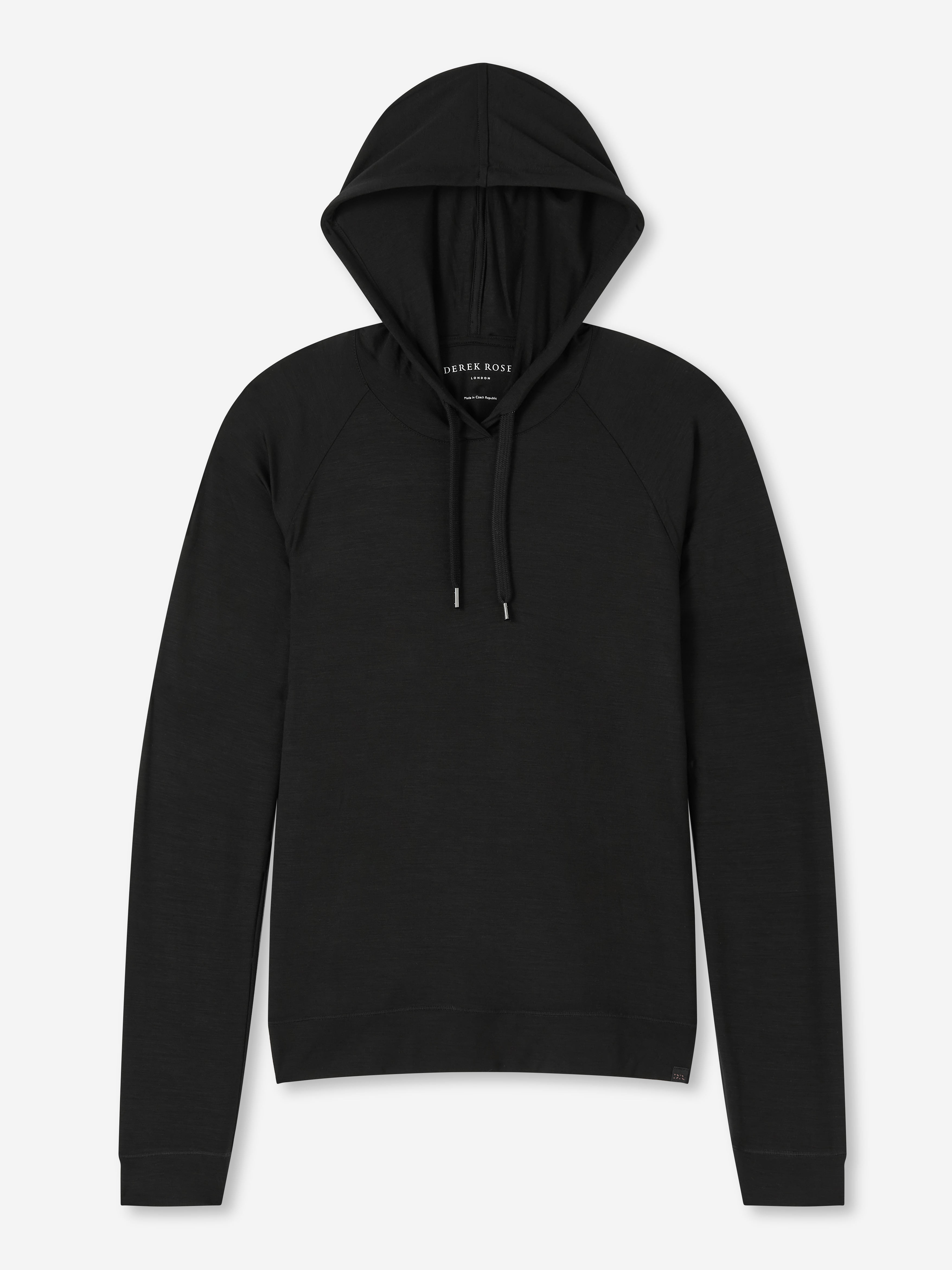 Women's Pullover Hoodie Basel Micro Modal Stretch Black - 7