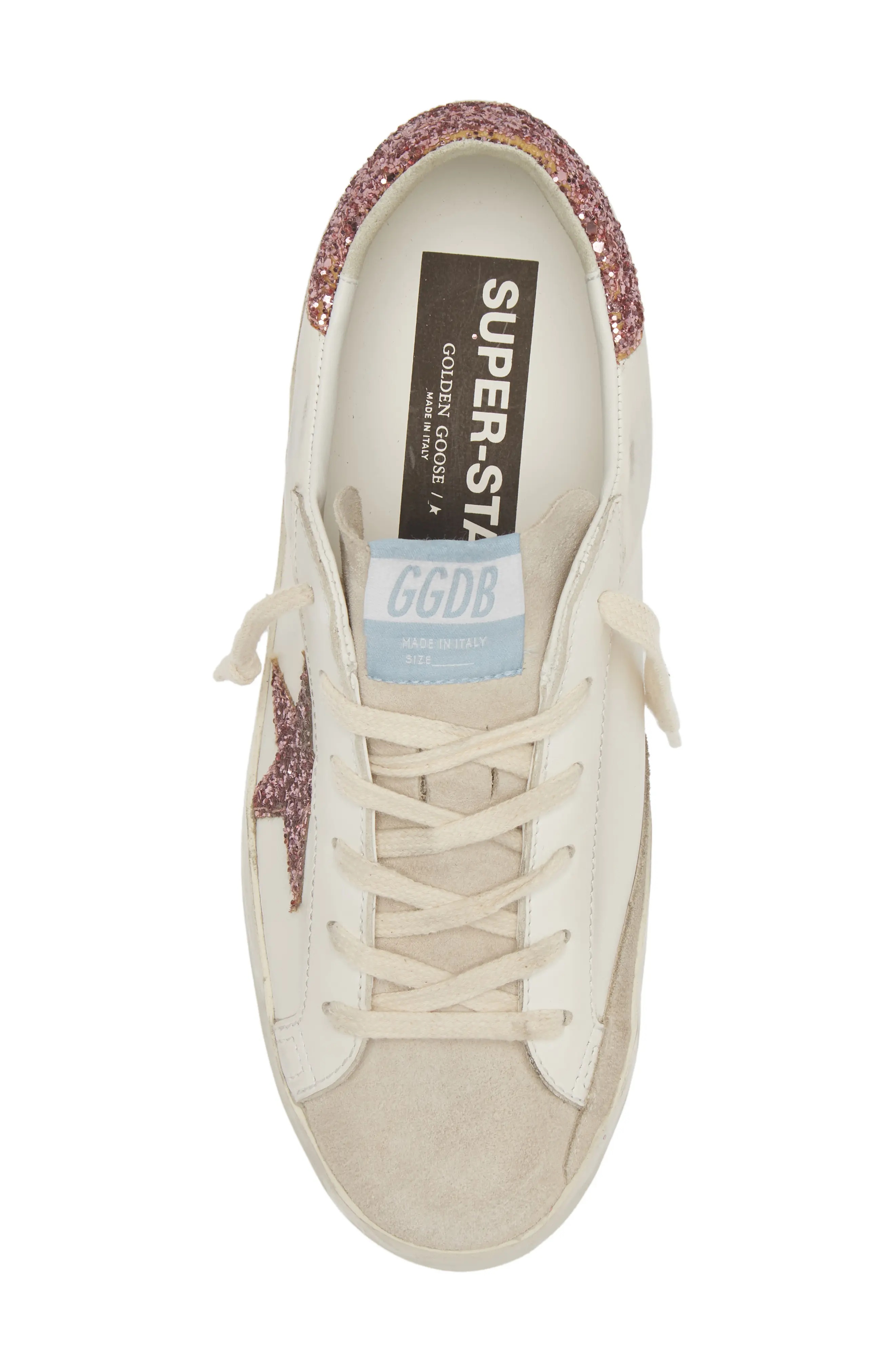 Super-Star Sneaker in White/Pink - 5