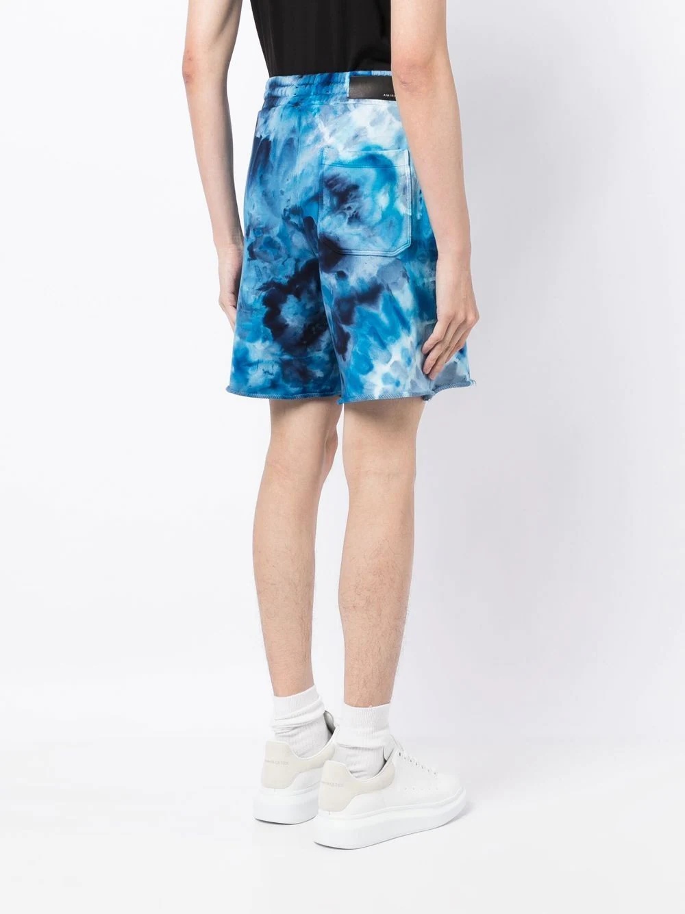 tie-dye cotton shorts - 4