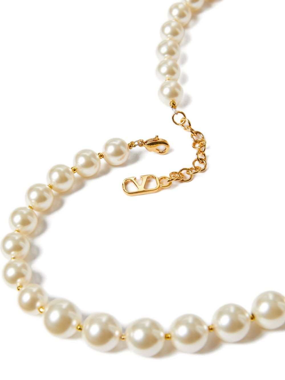 VLogo pearl necklace - 2