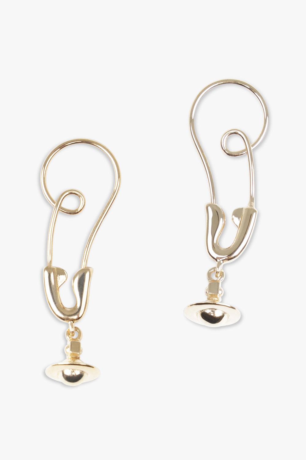 MAXIMA SAFETY PIN EARRINGS | GOLD - 2