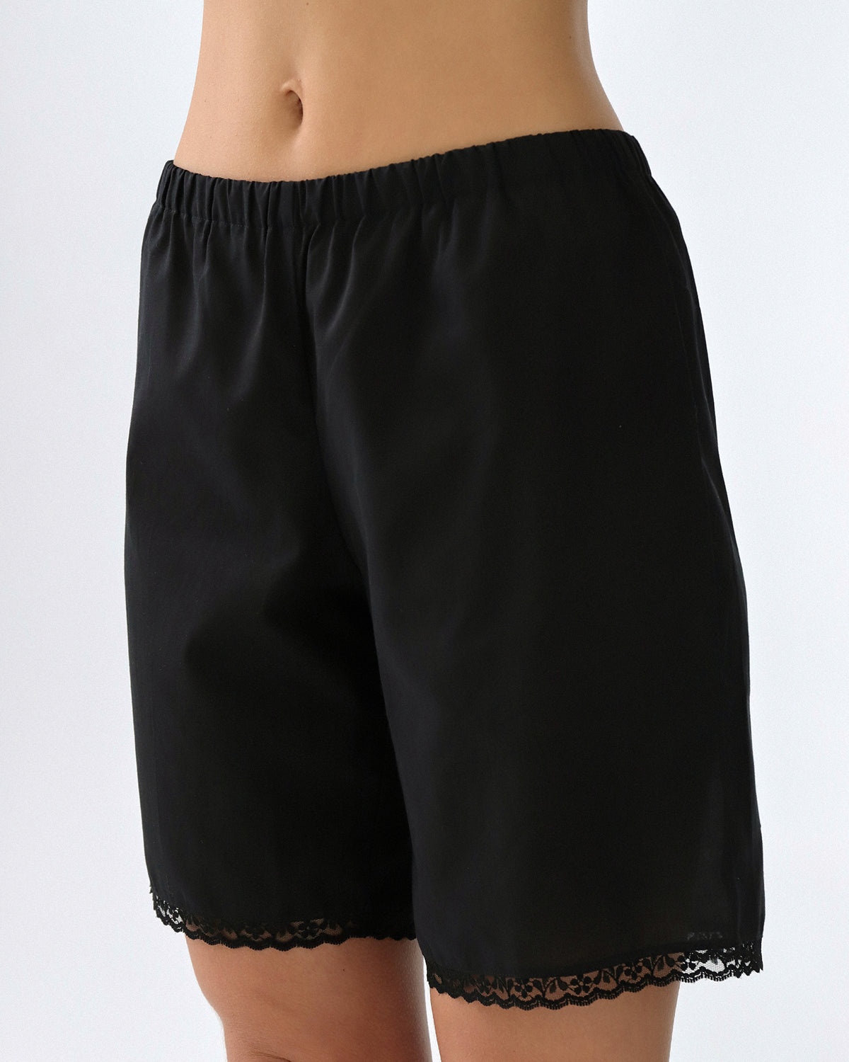 The Bermuda Short: Cotton Voile Black - 6