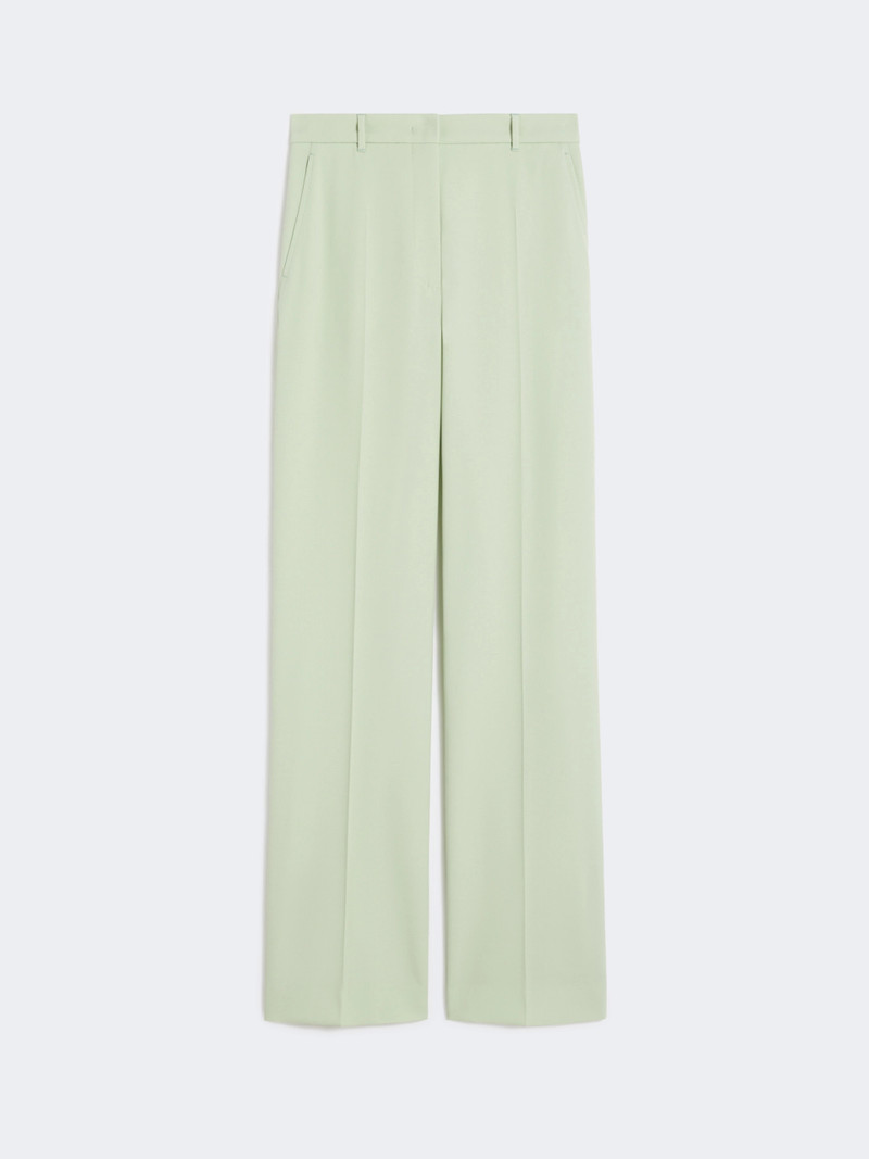 QUASAR Wool crepe trousers - GREEN 1