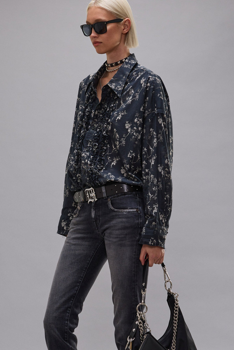 SHREDDED SEAM RUFFLE SHIRT 3