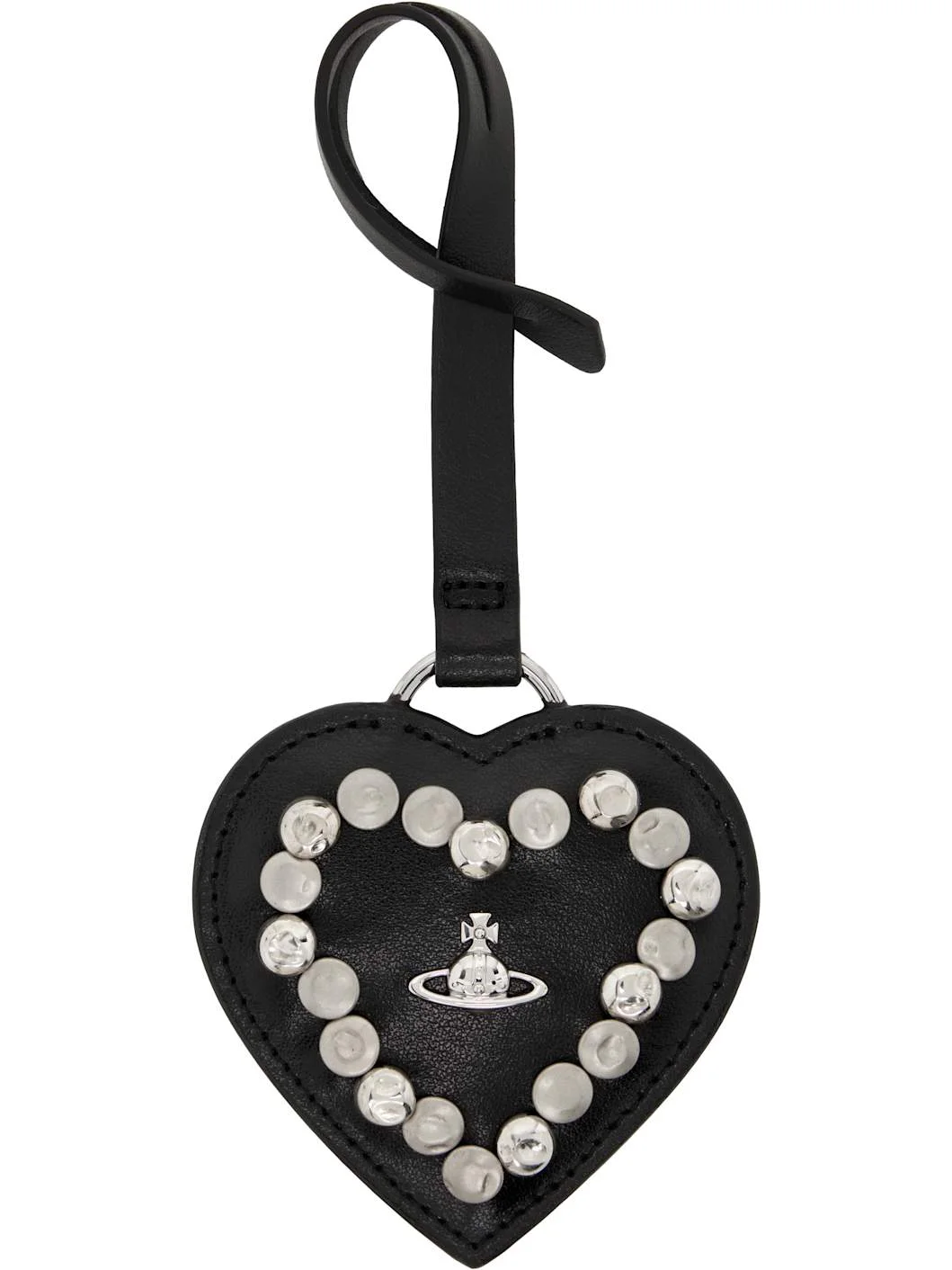Black Heart Mirror Charm - 1