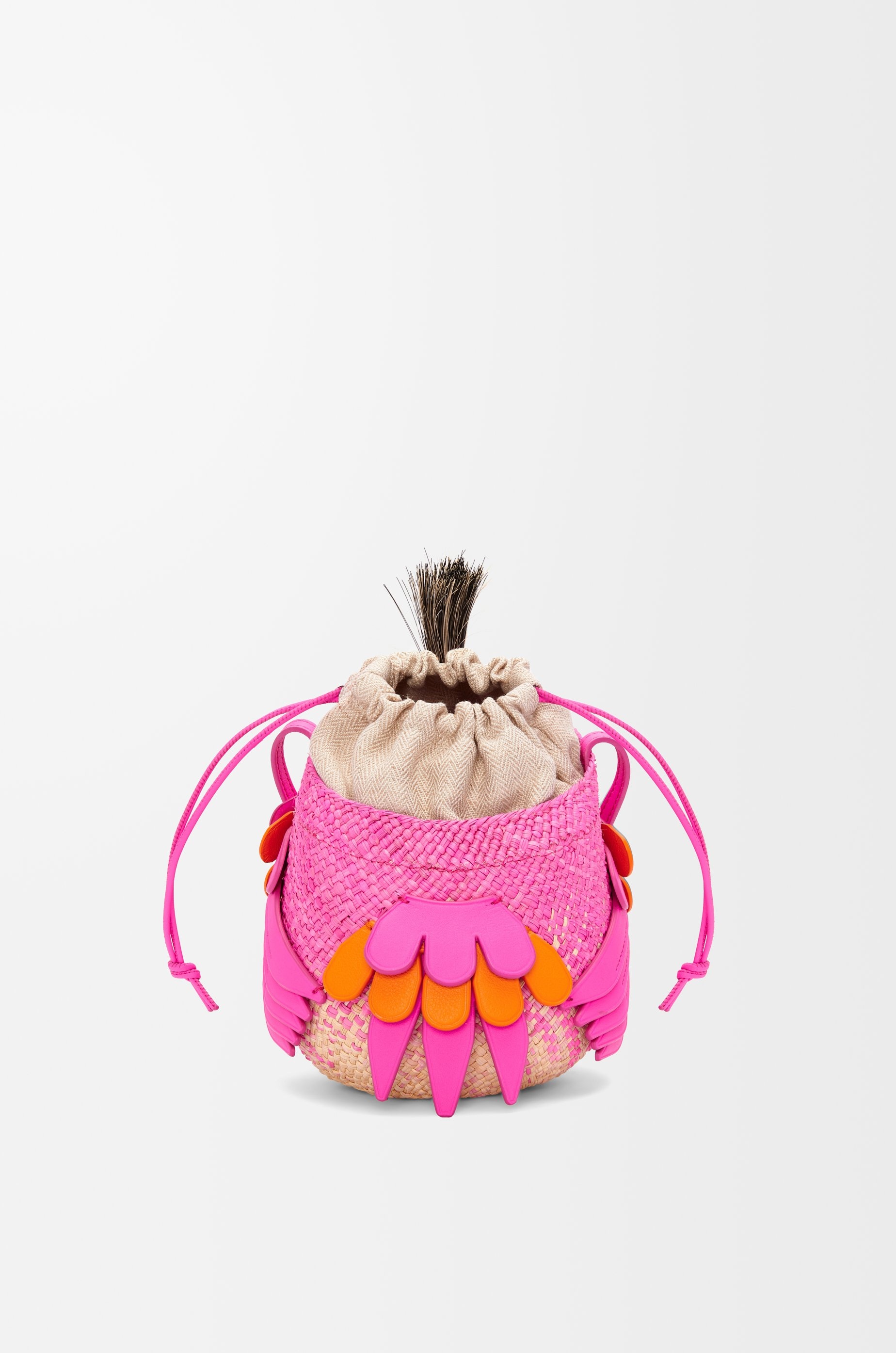 Bird bag in iraca palm and calfskin - 4