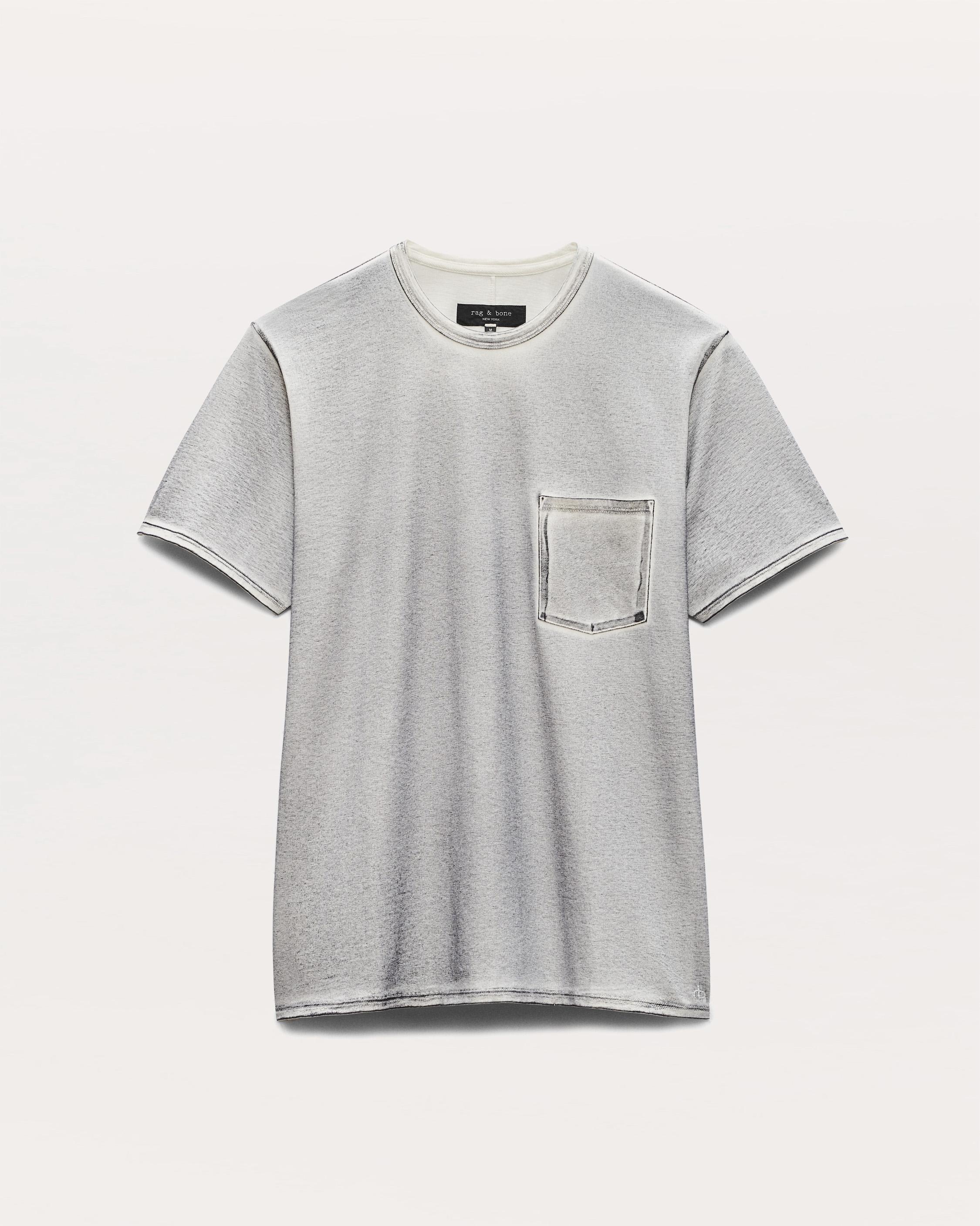 Washed Cotton Jersey Pocket T-Shirt - 2
