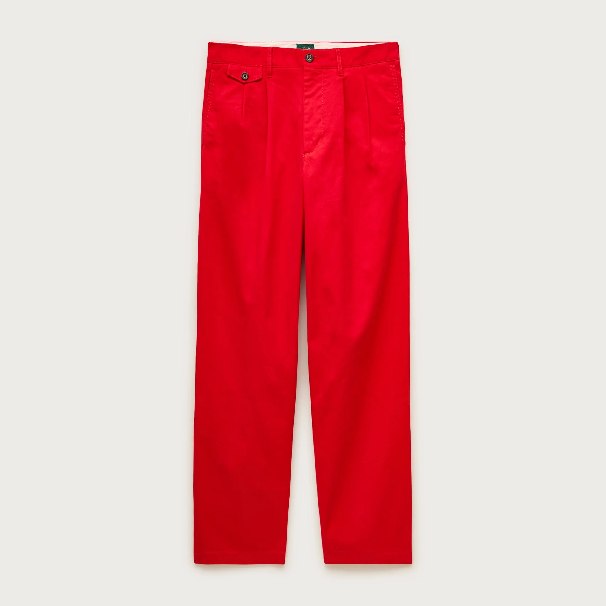 Classic double-pleated chino pant - 1