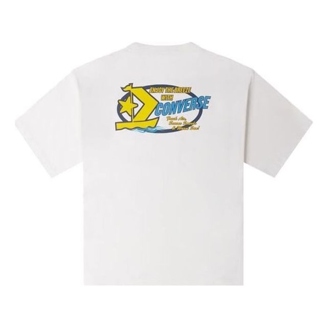 Converse Retro Sail Boat Graphic T-shirt 'White' 10025441-A02 - 2