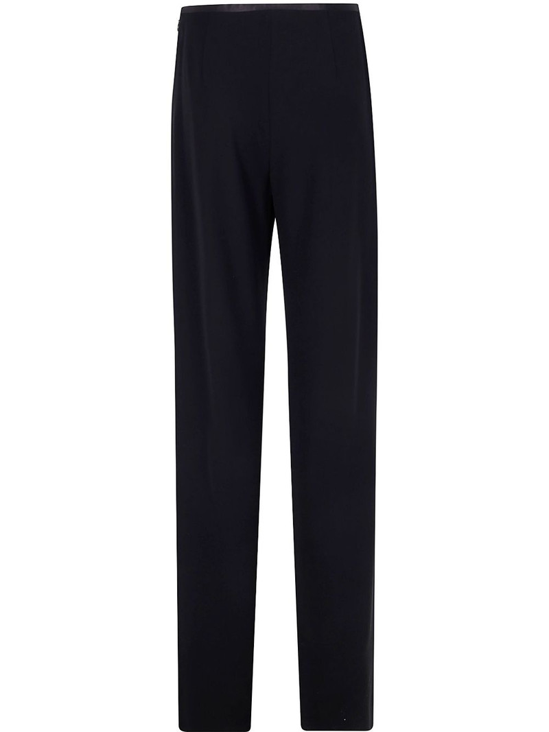 EMPORIO ARMANI cady-texture palazzo trousers outlook