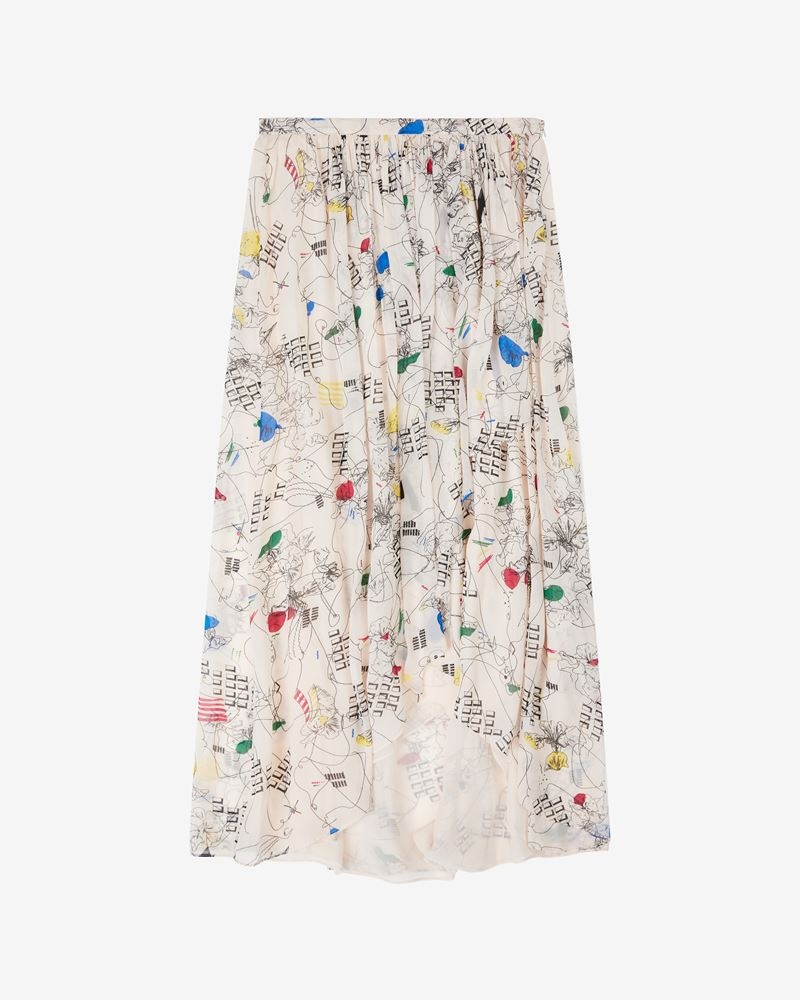 DENEZA PRINTED MAXI SKIRT - 1