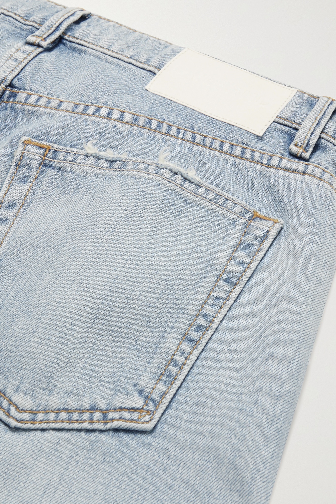 Brooklyn distressed high-rise straight-leg jeans - 5