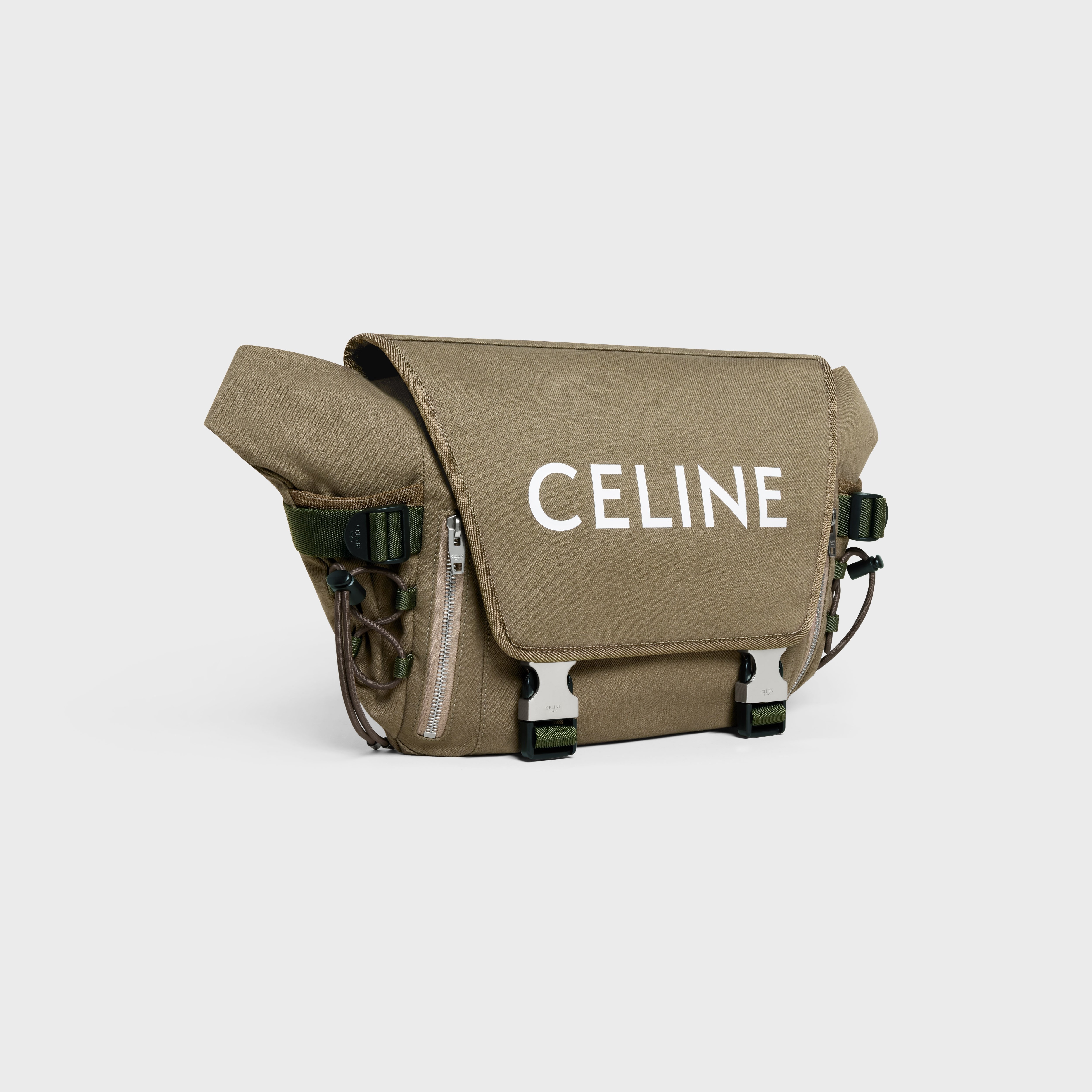 MEDIUM MESSENGER TREKKING in Cotton gabardine with Celine Print - 2