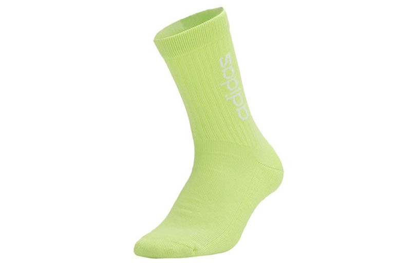 adidas neo Sports Outdoor High Top Mid Tops Socks Couple Style 3 Pairs 'Black Green White' GE1377 7