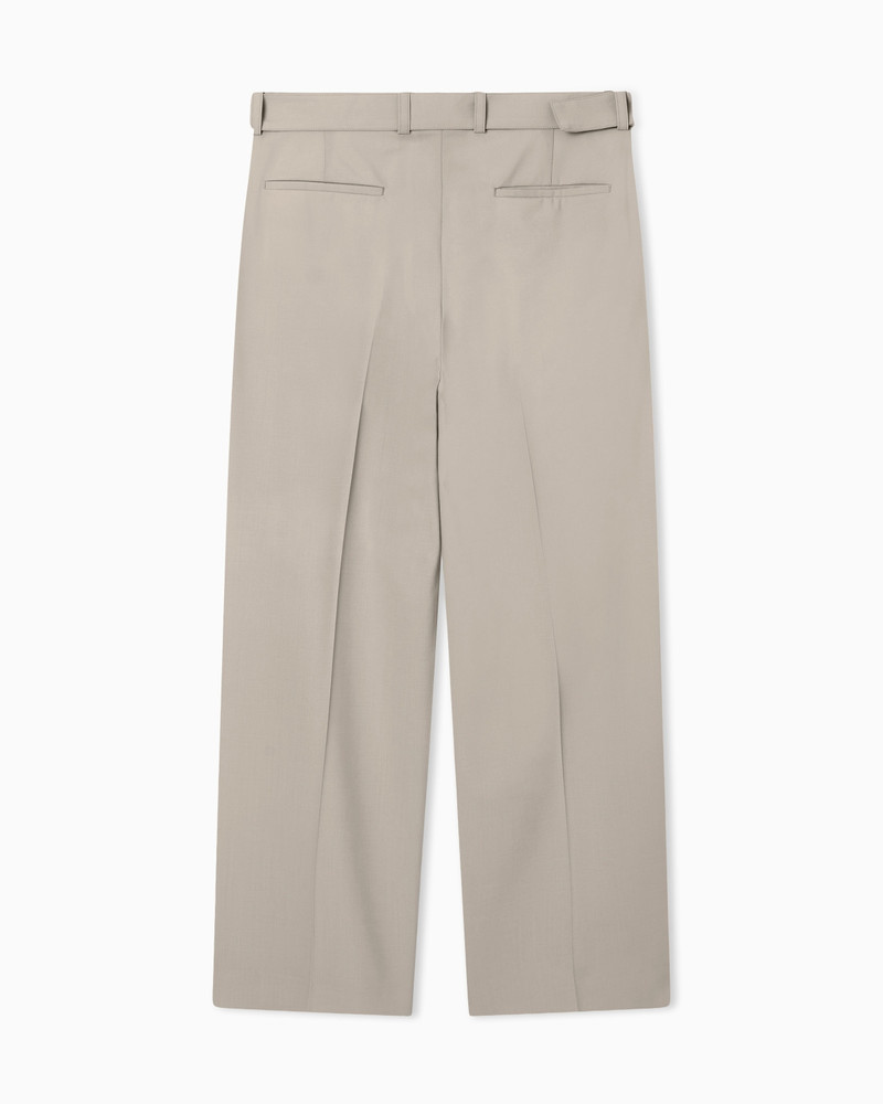 EMPORIO ARMANI TROUSERS WITH PLEATS AND BELT IN STRETCH WOOL CANVAS outlook