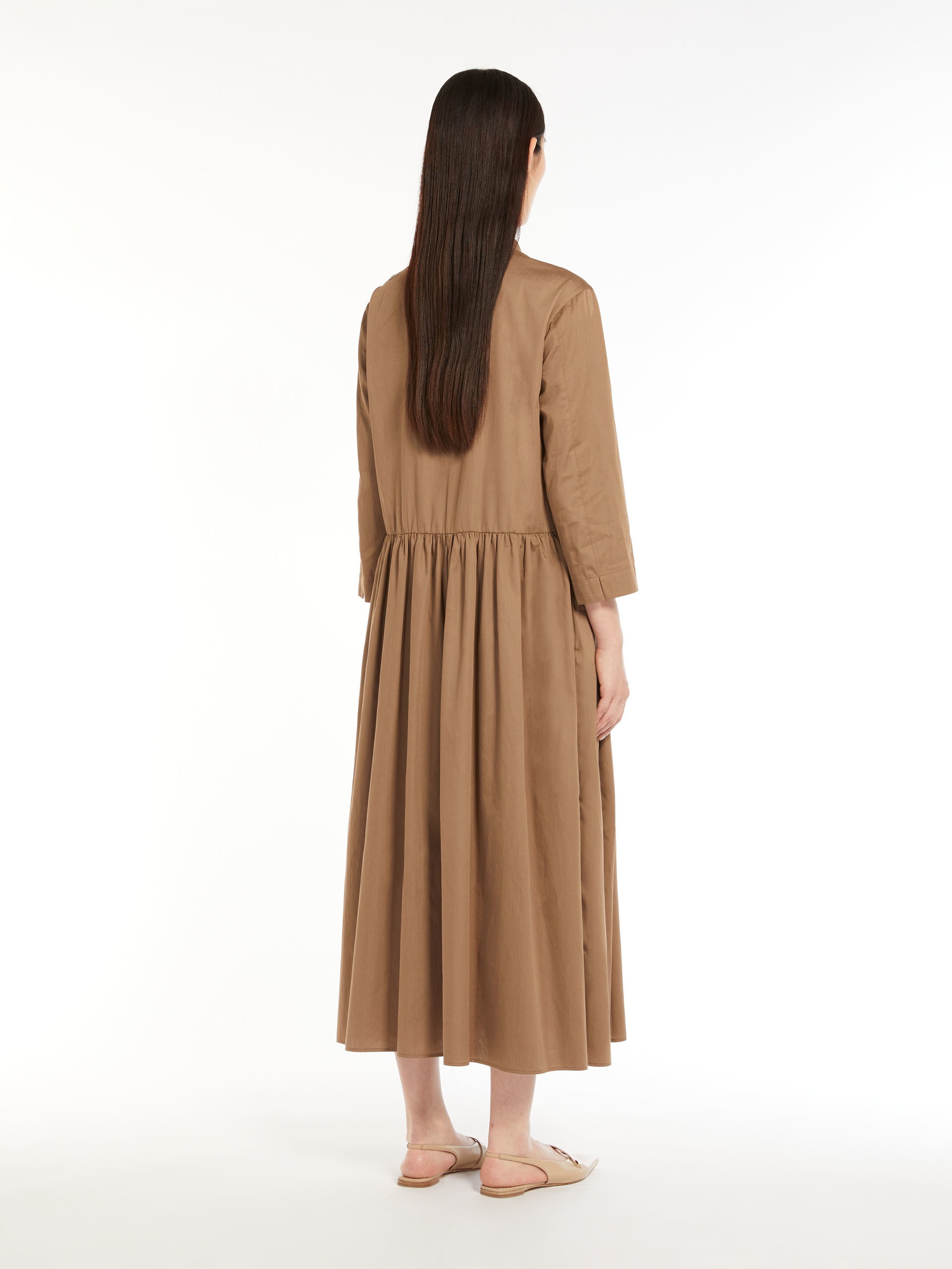 ELENA Cotton satin dress - 4