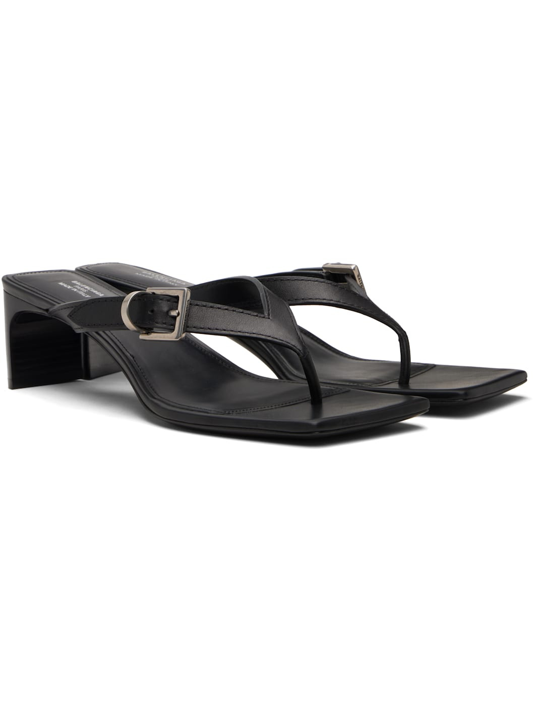 Black Bel Air Heeled Sandals - 4