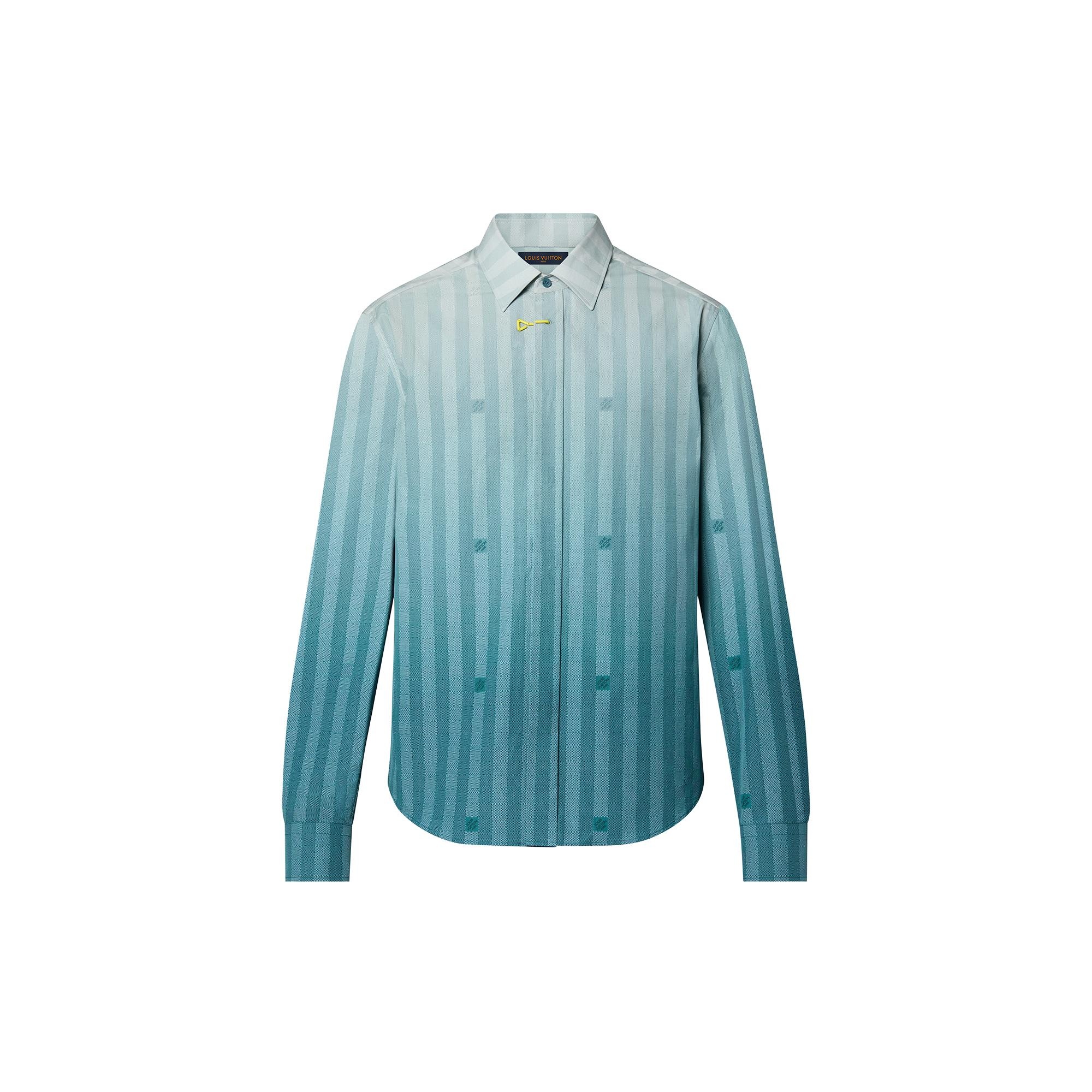 Damier Striped Long Sleeve Shirt - 1
