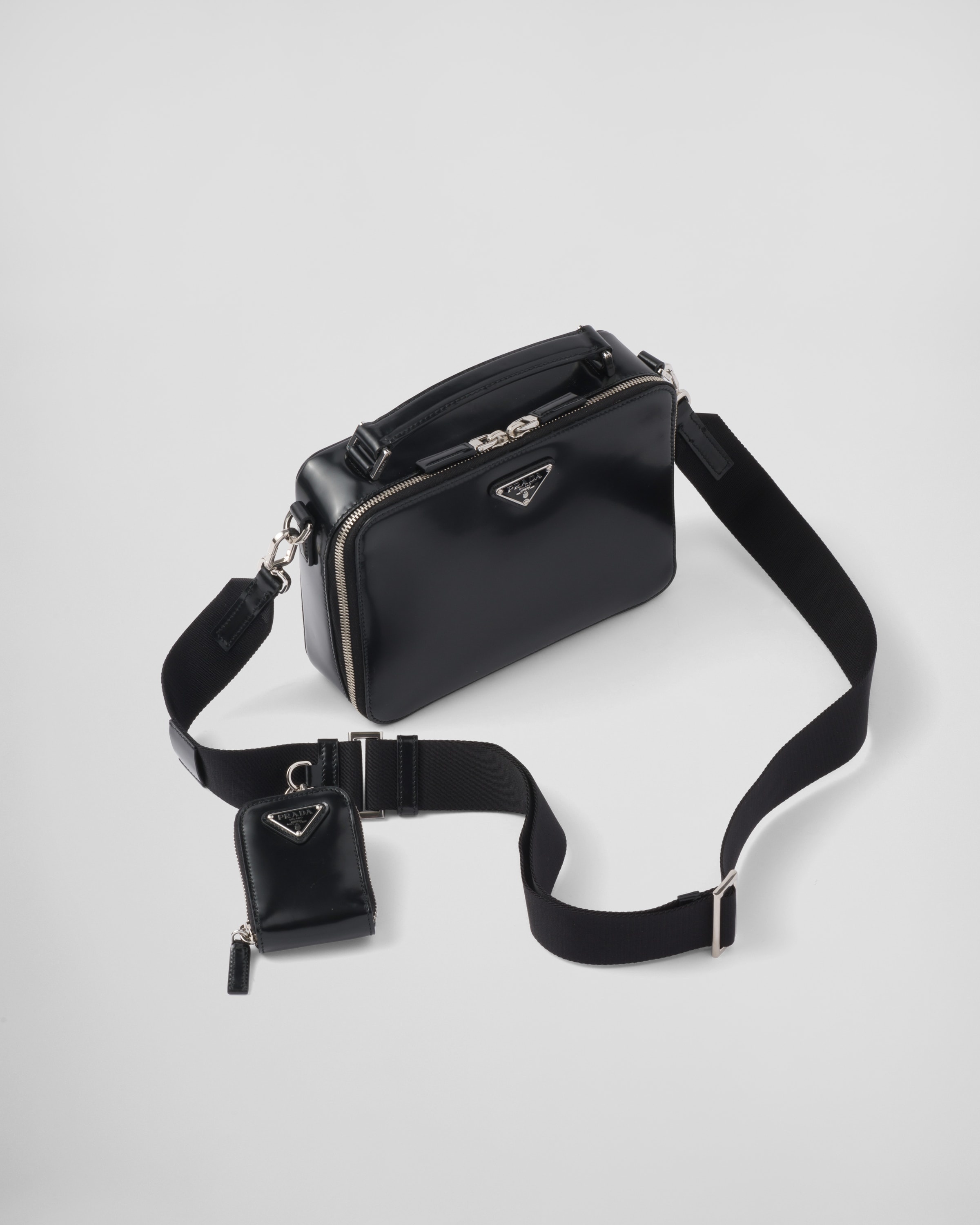 Medium Prada Brique brushed leather bag - 3