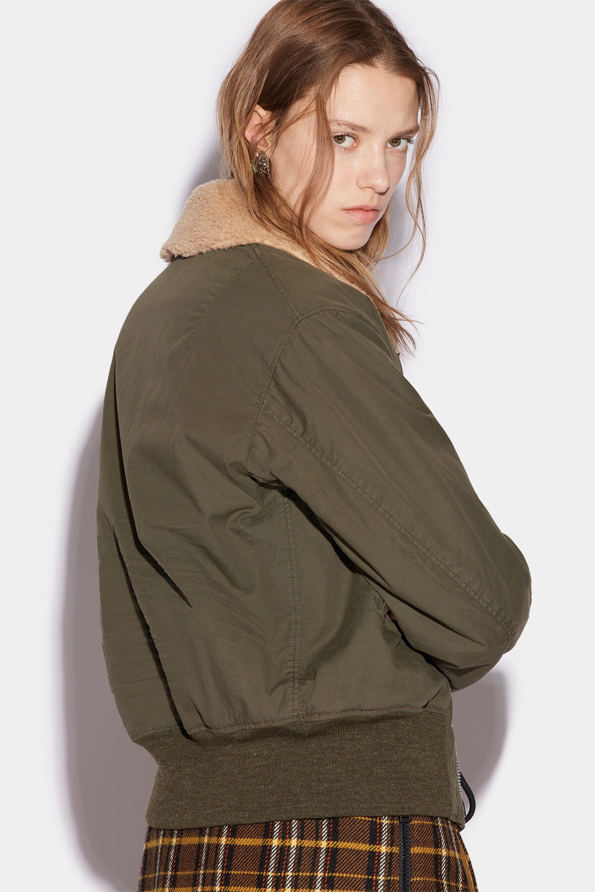 SHERLING TRIM BOMBER JACKET - 4