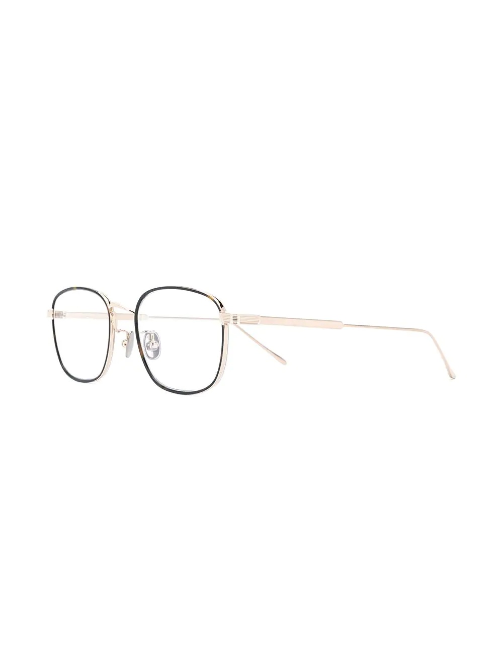 tortoise shell rectangular glasses - 2