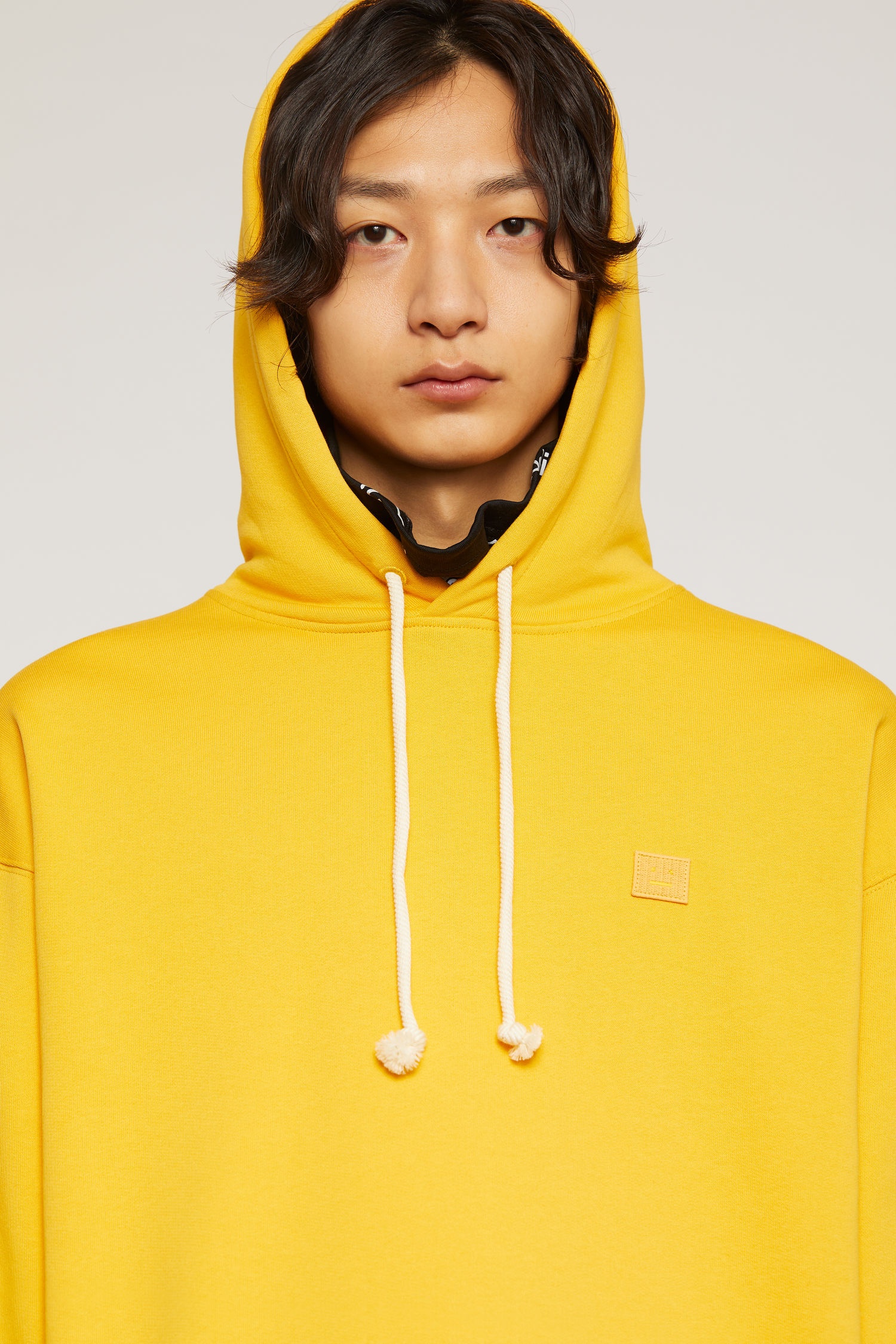 Oversized hooded sweatshirt honey yellow - 4