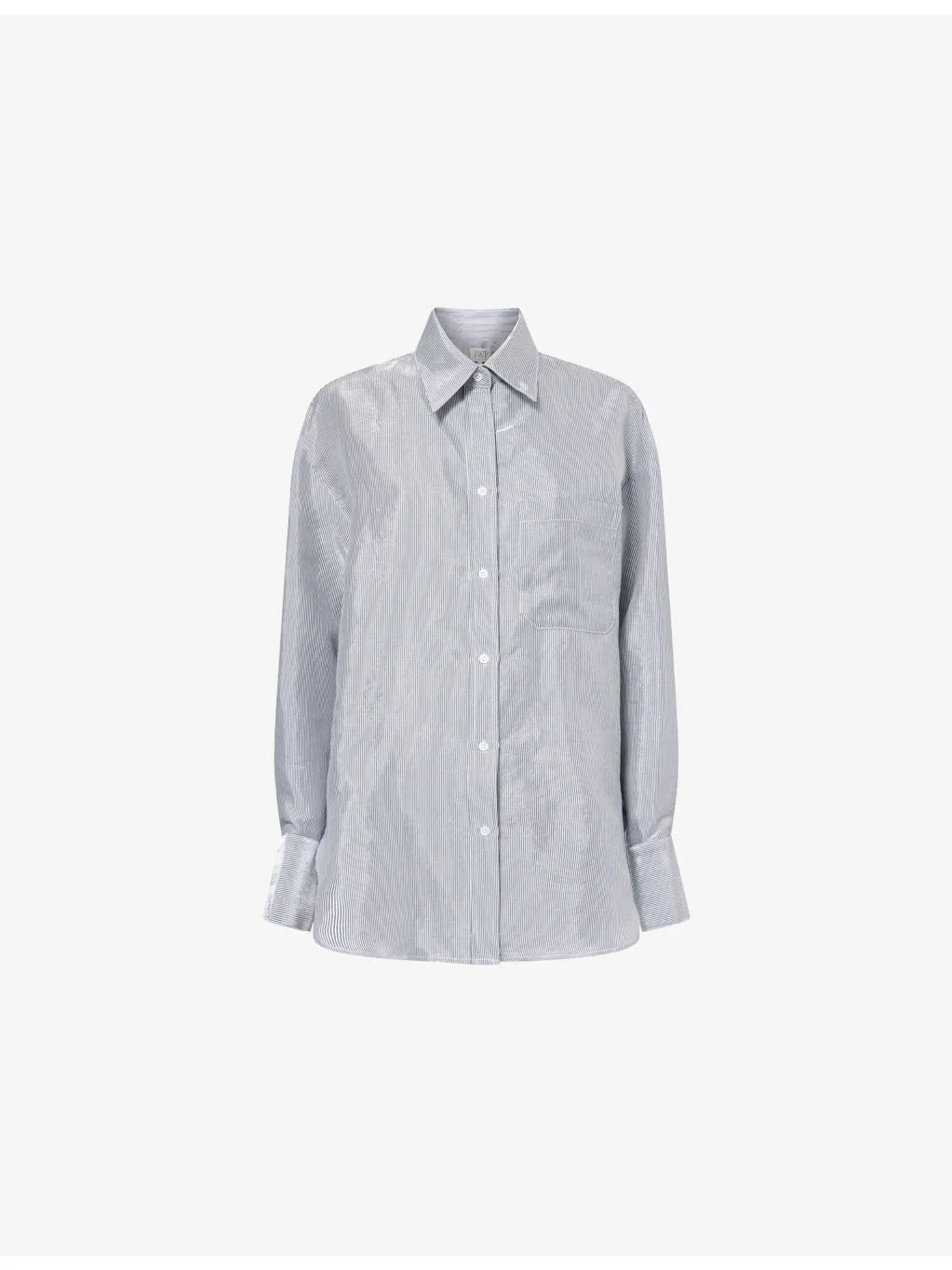 Big Joe Oversized Striped Cotton-Blend Shirt - 1