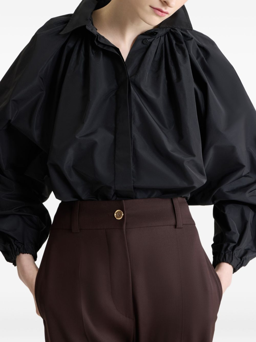 bubble-sleeve blouse - 4