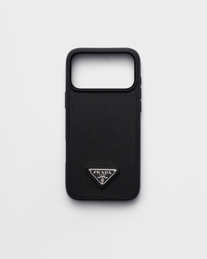 Saffiano leather case for iPhone 17 Pro Max 1