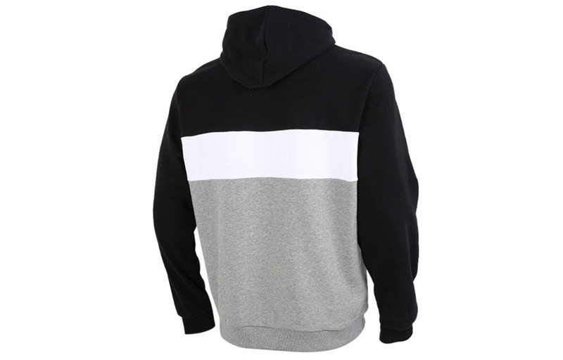 PUMA PUMA Double Down Hoodie 'Grey Black White' 587155-01 outlook